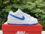 Authentic Nike Dunk Low Kid Blue/White