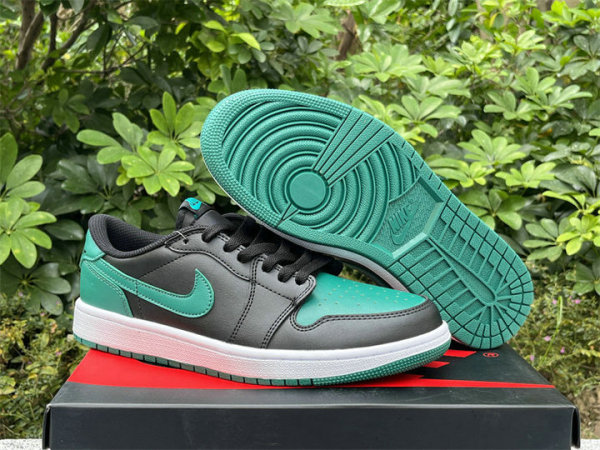 Authentic Air Jordan 1 Low Gorge Green/Black