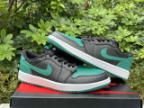 Authentic Air Jordan 1 Low Gorge Green/Black