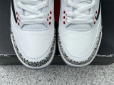Authentic Air Jordan 3 White Cement Inverted Hook