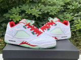 Authentic CLOT x Air Jordan 5 Low GS “White Silk”