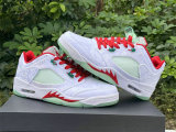 Authentic CLOT x Air Jordan 5 Low GS “White Silk”