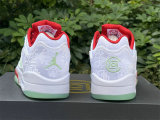 Authentic CLOT x Air Jordan 5 Low GS “White Silk”
