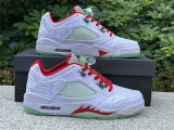 Authentic CLOT x Air Jordan 5 Low GS “White Silk”