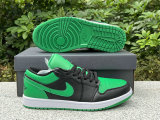 Authentic Air Jordan 1 Low GS Lucky Green