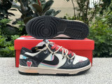 Authentic Nike Dunk Low Black/White/Pink