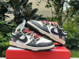 Authentic Nike Dunk Low Black/White/Pink