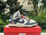 Authentic Nike Dunk Low Black/White/Pink