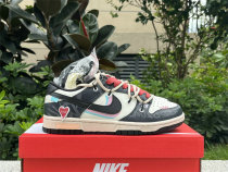Authentic Nike Dunk Low Black/White/Pink