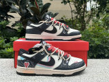 Authentic Nike Dunk Low Black/White/Pink