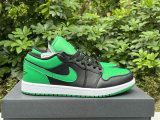 Authentic Air Jordan 1 Low GS Lucky Green