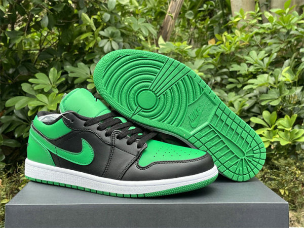 Authentic Air Jordan 1 Low GS Lucky Green