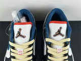 Authentic Air Jordan 1 Low White/Industrial Blue