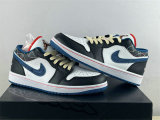 Authentic Air Jordan 1 Low White/Industrial Blue