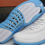 Authentic Air Jordan 12 White/College Blue