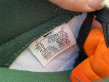 Authentic Nike Dunk Low Green/White/Black/Orange