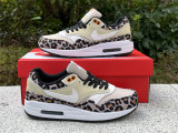 Authentic Nike Air Max 1 Black/Leopard Print/White