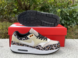 Authentic Nike Air Max 1 Black/Leopard Print/White