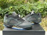 Authentic Air Jordan 5 Low GS Black/Gold