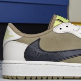 Authentic Travis Scott x Air Jordan 1 Low Golf