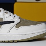 Authentic Travis Scott x Air Jordan 1 Low Golf