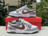 Authentic Nike Dunk Low Tie-Dye Lavender Purple
