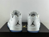 Authentic Air Jordan 5 Low GS “White Silver”
