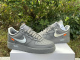 Authentic OFF White x Nike Air Force 1 Low Grey