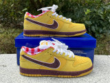 Authentic Nike Dunk Low Yellow Ochre/Terra Brown