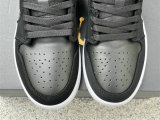 Authentic Air Jordan 1 Low Grey/Black/White
