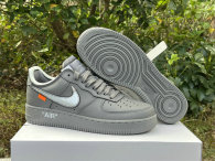 Authentic OFF White x Nike Air Force 1 Low Grey