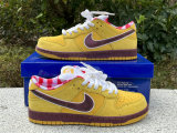 Authentic Nike Dunk Low Yellow Ochre/Terra Brown