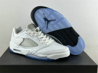 Authentic Air Jordan 5 Low “White Silver”
