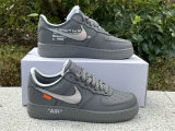 Authentic OFF White x Nike Air Force 1 Low Grey