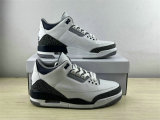 Authentic Air Jordan 3 GS White/Midnight Navy