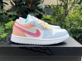 Authentic Air Jordan 1 Low Sashiko “Multi-Color”