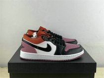 Authentic Air Jordan 1 Low White/Purple/Black Authentic Air Jordan 1 Low White/Purple/Black