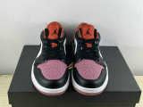 Authentic Air Jordan 1 Low White/Purple/Black