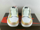Authentic Air Jordan 1 Low GS White/Pink