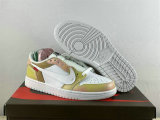 Authentic Air Jordan 1 Low GS White/Pink