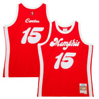Men's Memphis Grizzlies Vince Carter Mitchell & Ness Red Hardwood Classics Swingman Jersey