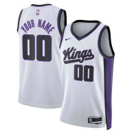 Unisex Sacramento Kings Nike White Swingman Custom Jersey - Association Edition