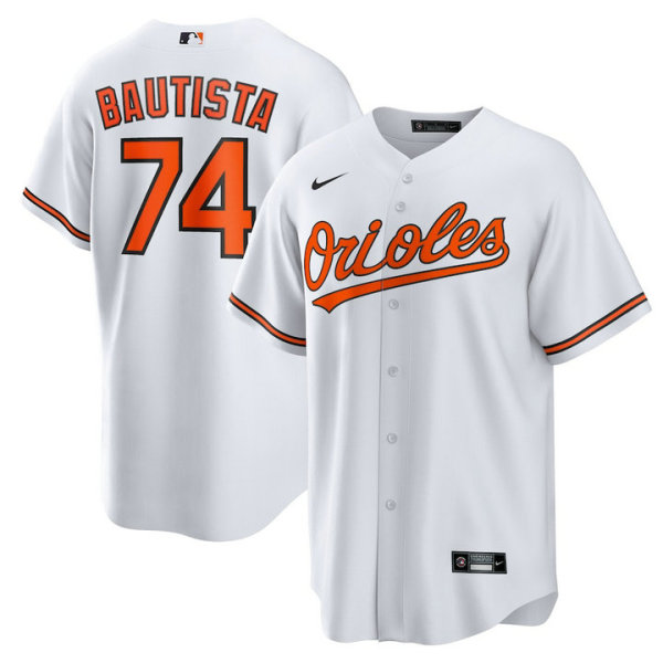 Men's Baltimore Orioles Felix Bautista Nike White Replica Player Jersey