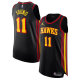 Men's Atlanta Hawks Trae Young Jordan Brand Black Authentic Player Jersey - Statement Edition