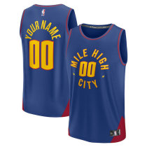 Men's Denver Nuggets Fanatics Branded Blue 2022-23 Fast Break Custom Replica Jersey - Statement Edition Men's Denver Nuggets Fanatics Branded Blue 2022-23 Fast Break Custom Replica Jersey - Statement Edition
