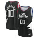 Men's LA Clippers Fanatics Branded Black 2022-23 Fast Break Custom Replica Jersey - Statement Edition