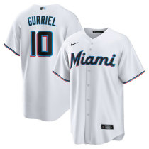 Men's Miami Marlins Yuli Gurriel Nike White Replica Player Jersey Men's Miami Marlins Yuli Gurriel Nike White Replica Player Jersey