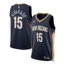 Unisex New Orleans Pelicans Jose Alvarado Nike Navy Swingman Jersey - Icon Edition Unisex New Orleans Pelicans Jose Alvarado Nike Navy Swingman Jersey - Icon Edition