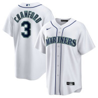 Men's Seattle Mariners JP Crawford Nike White Home Replica Jersey