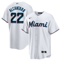 Men's Miami Marlins Sandy Alcantara Nike White Replica Player Jersey Men's Miami Marlins Sandy Alcantara Nike White Replica Player Jersey